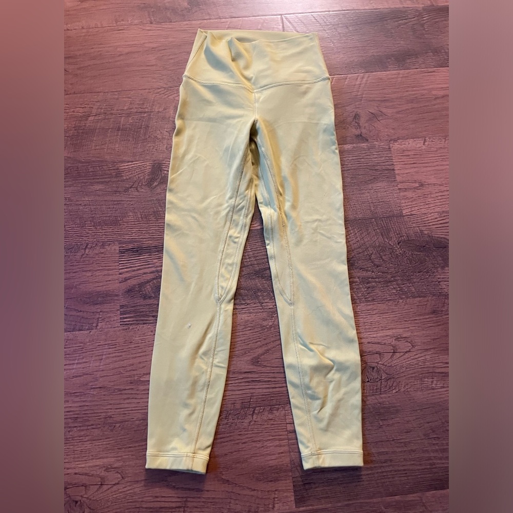 Size 4 Lululemon Align high rise legging: Yellow Pear